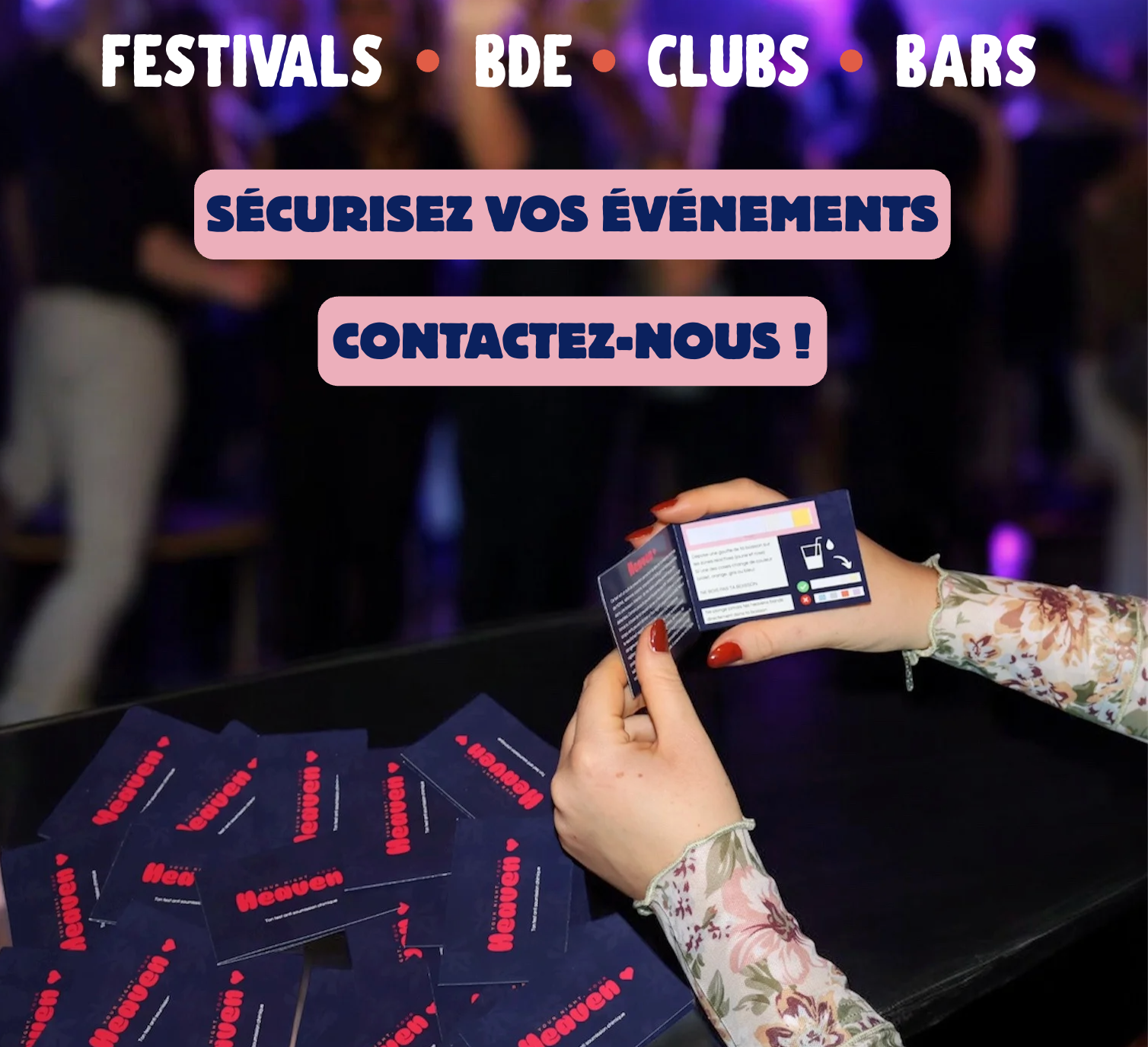 Heaven Bands - Test anti-drogue pour boisson